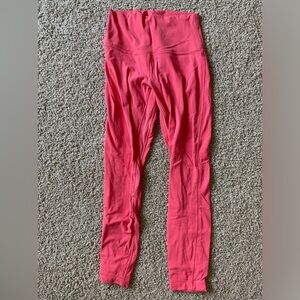 Pink lululemon align leggings 25"